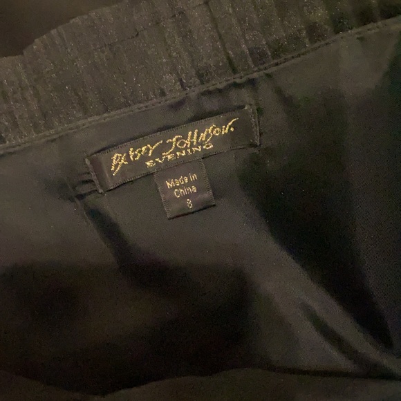 Betsey Johnson Black Dress Pink Bow - Picture 7 of 8